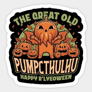 Pumpkin Cthulhu Halloween - Cute Monster Gift Sticker